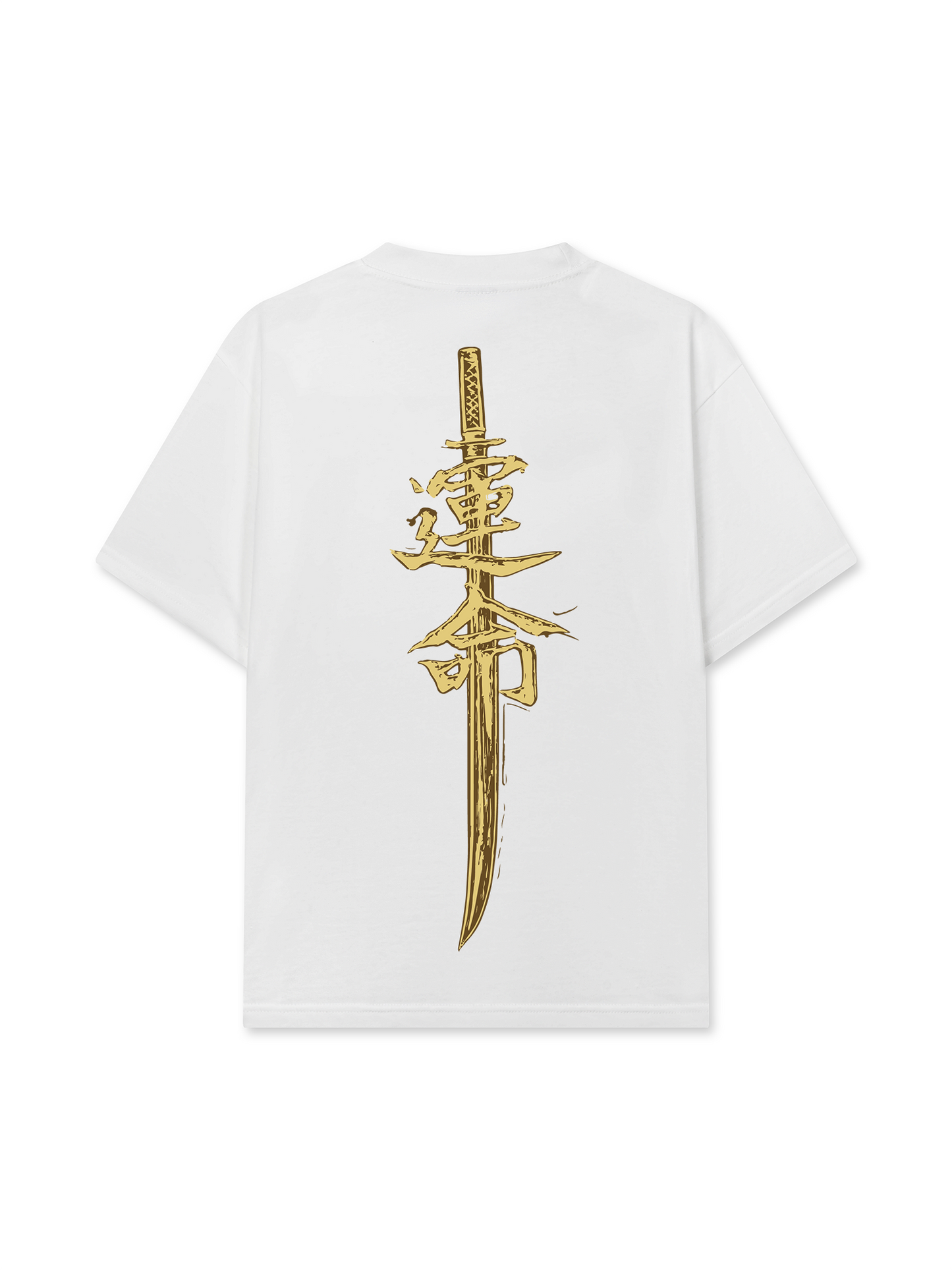 Áo Thun Relaxed Fit Japan Spirit Yellow Katana