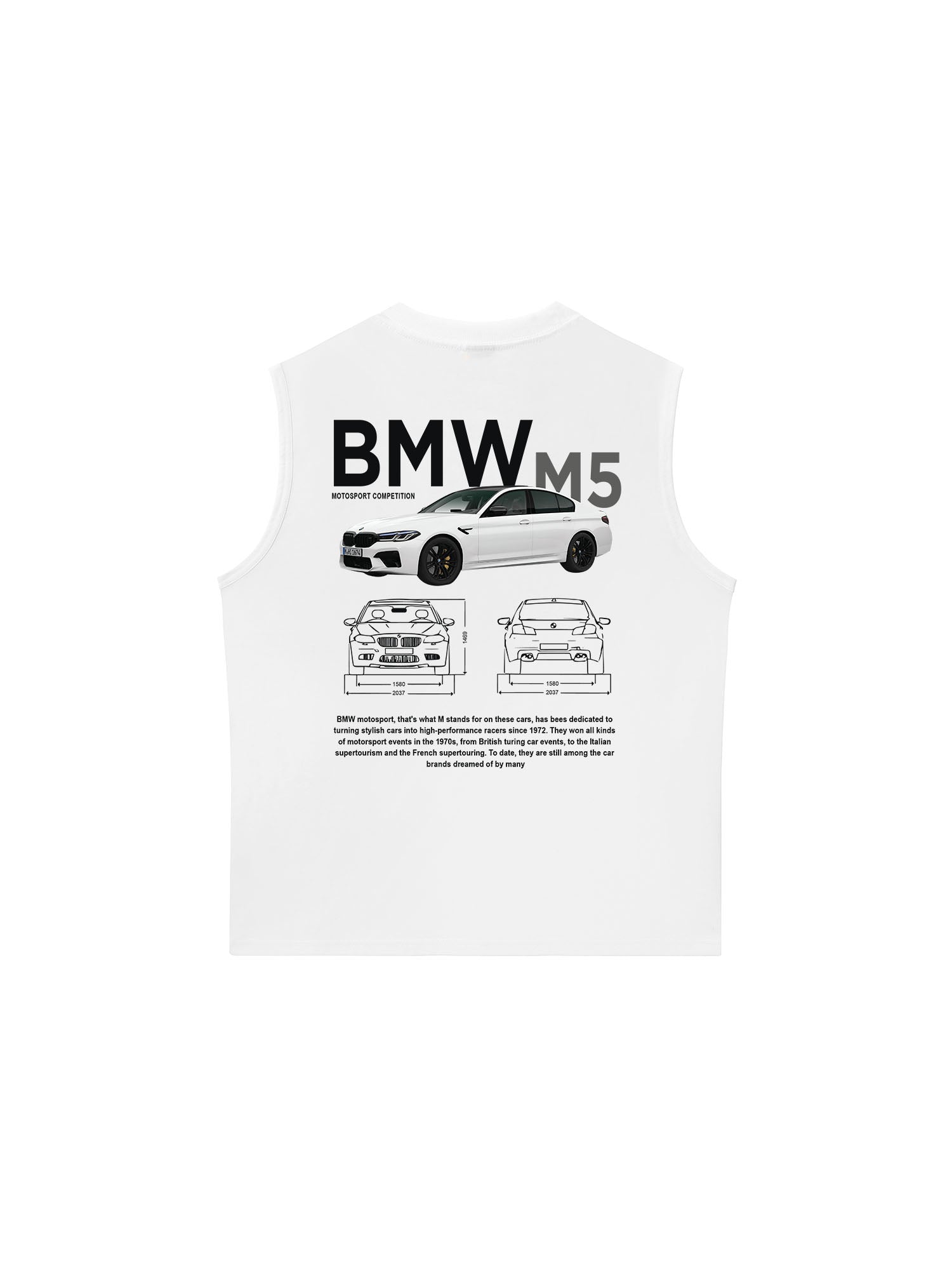 Áo Ba Lỗ Relaxed Fit CAR M5