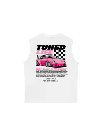 Áo Ba Lỗ Relaxed Fit CAR TunedPink