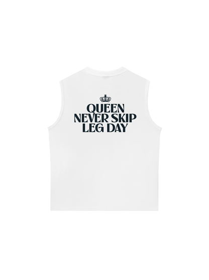 Áo Ba Lỗ Relaxed Fit Queen Never Skip Leg Day