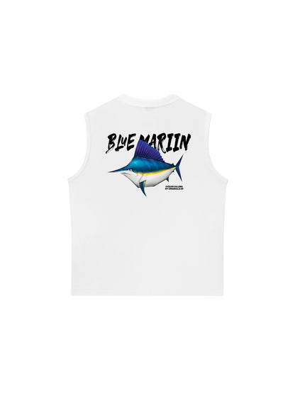 Áo Ba Lỗ Relaxed Fit Ocean Blue Mariin
