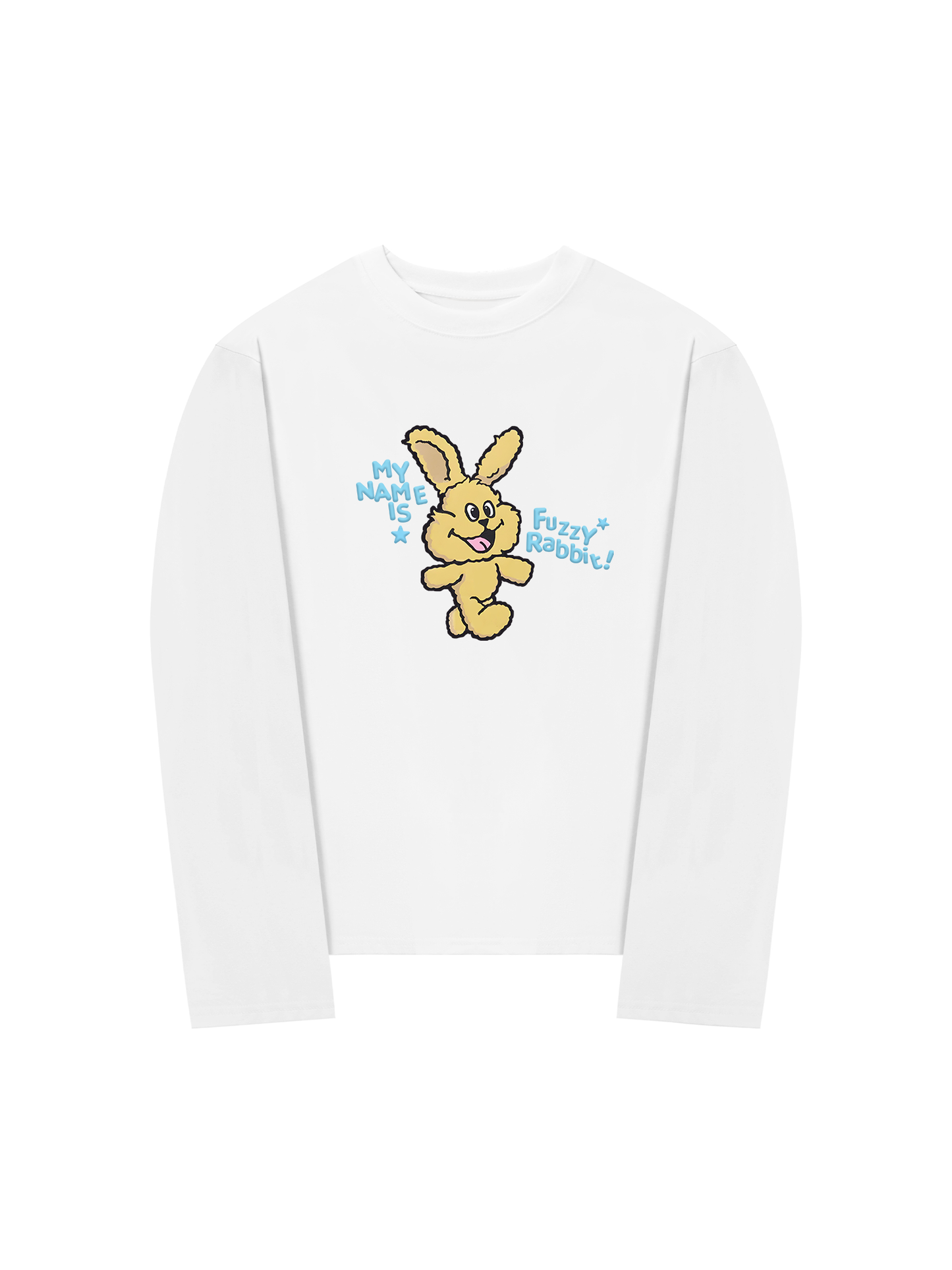 Áo Thun Dài Tay My Name Is Fuzzy Rabbit