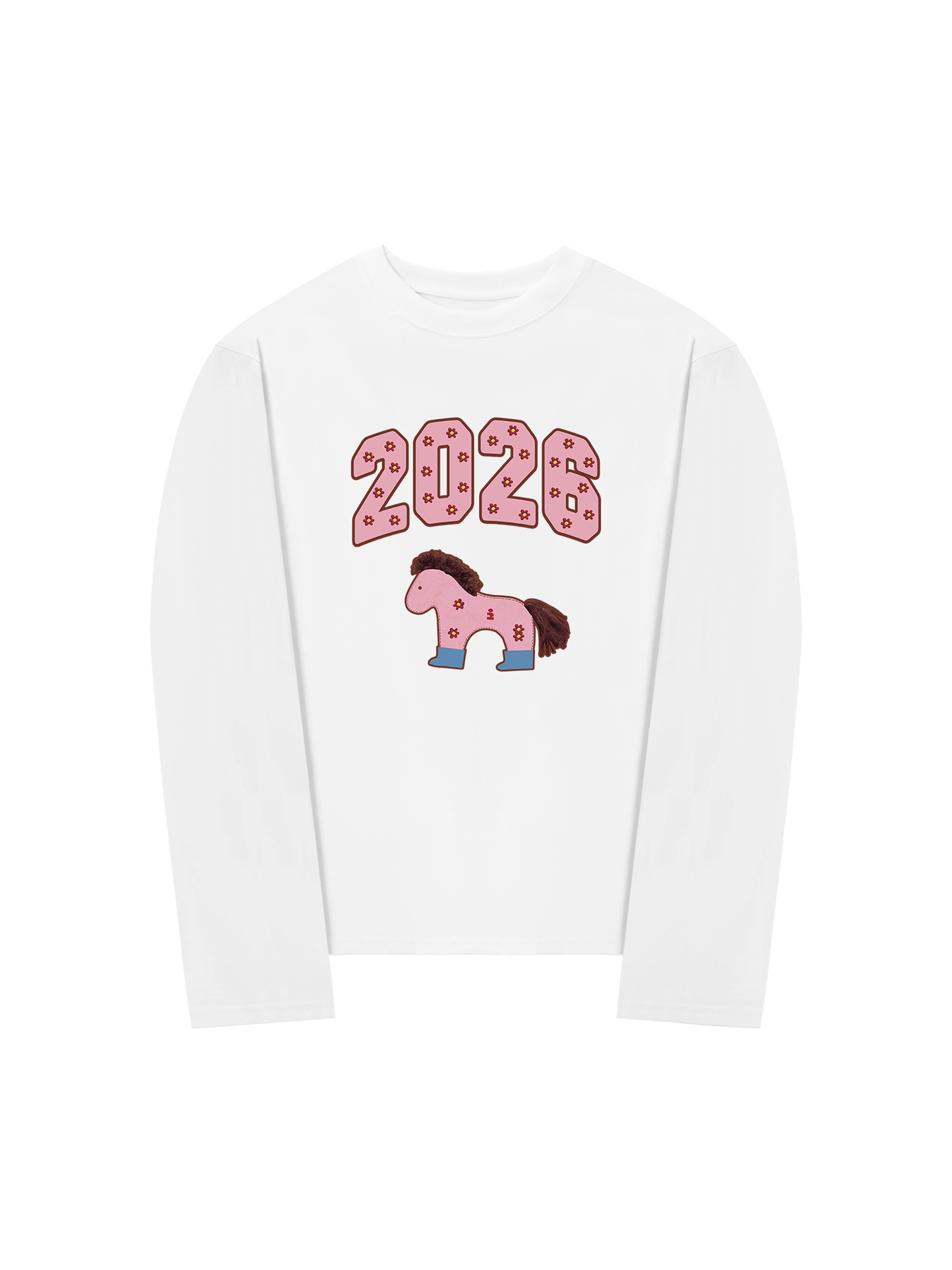 Áo Thun Dài Tay 2026 Pink Horse