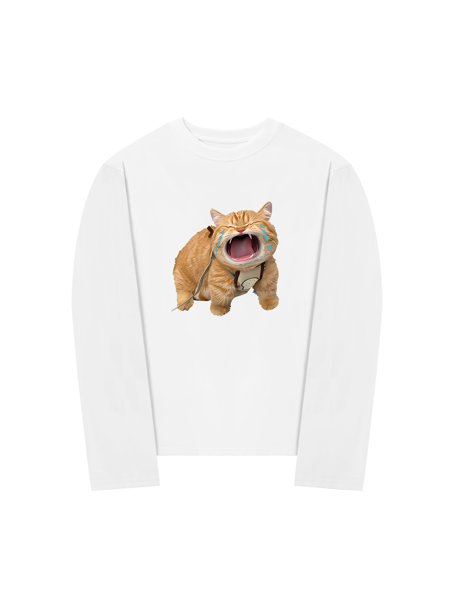 Áo Thun Dài Tay Animal Mood Funny Meow