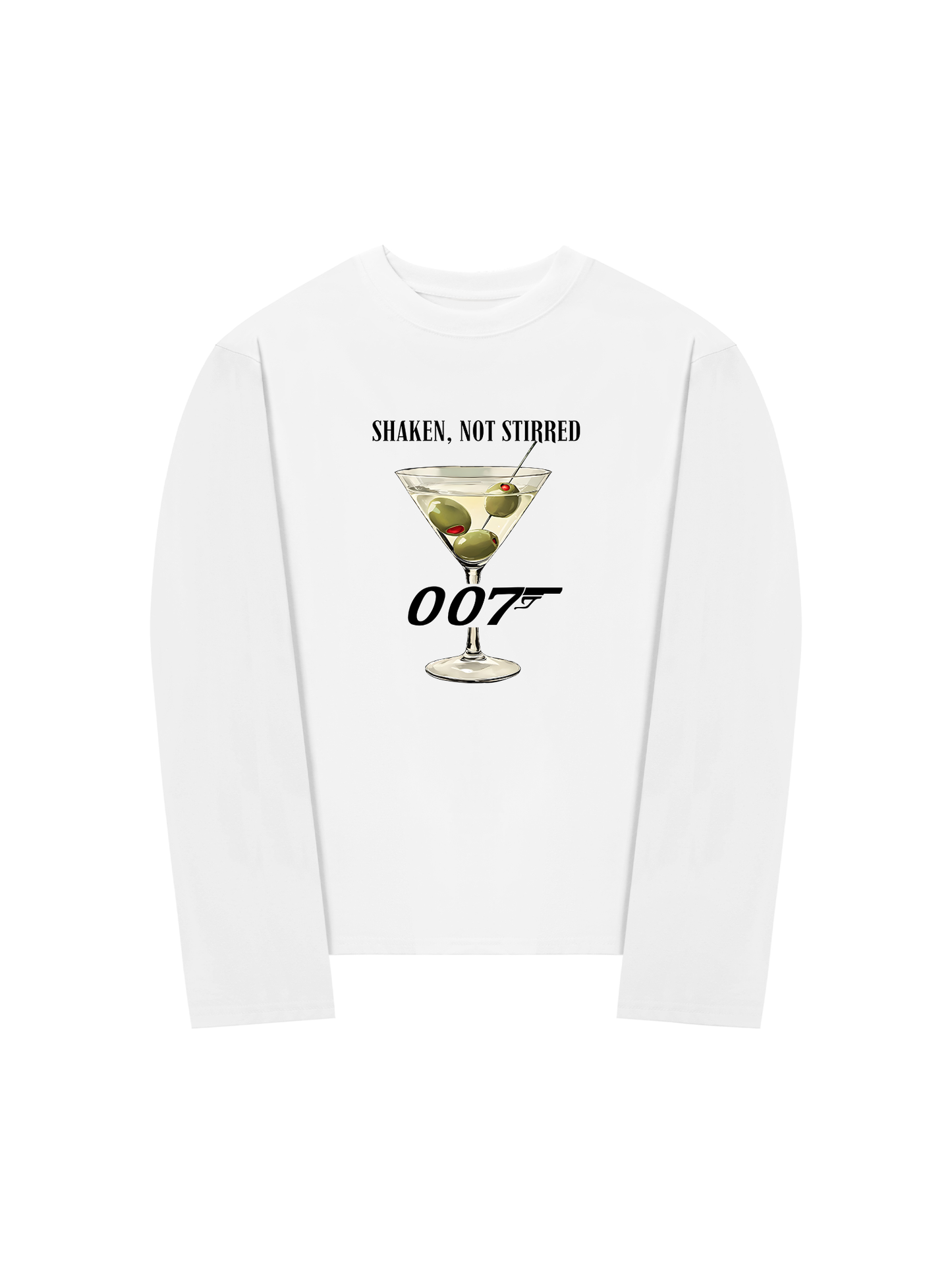 Áo Thun Dài Tay Shaken, not Stirred