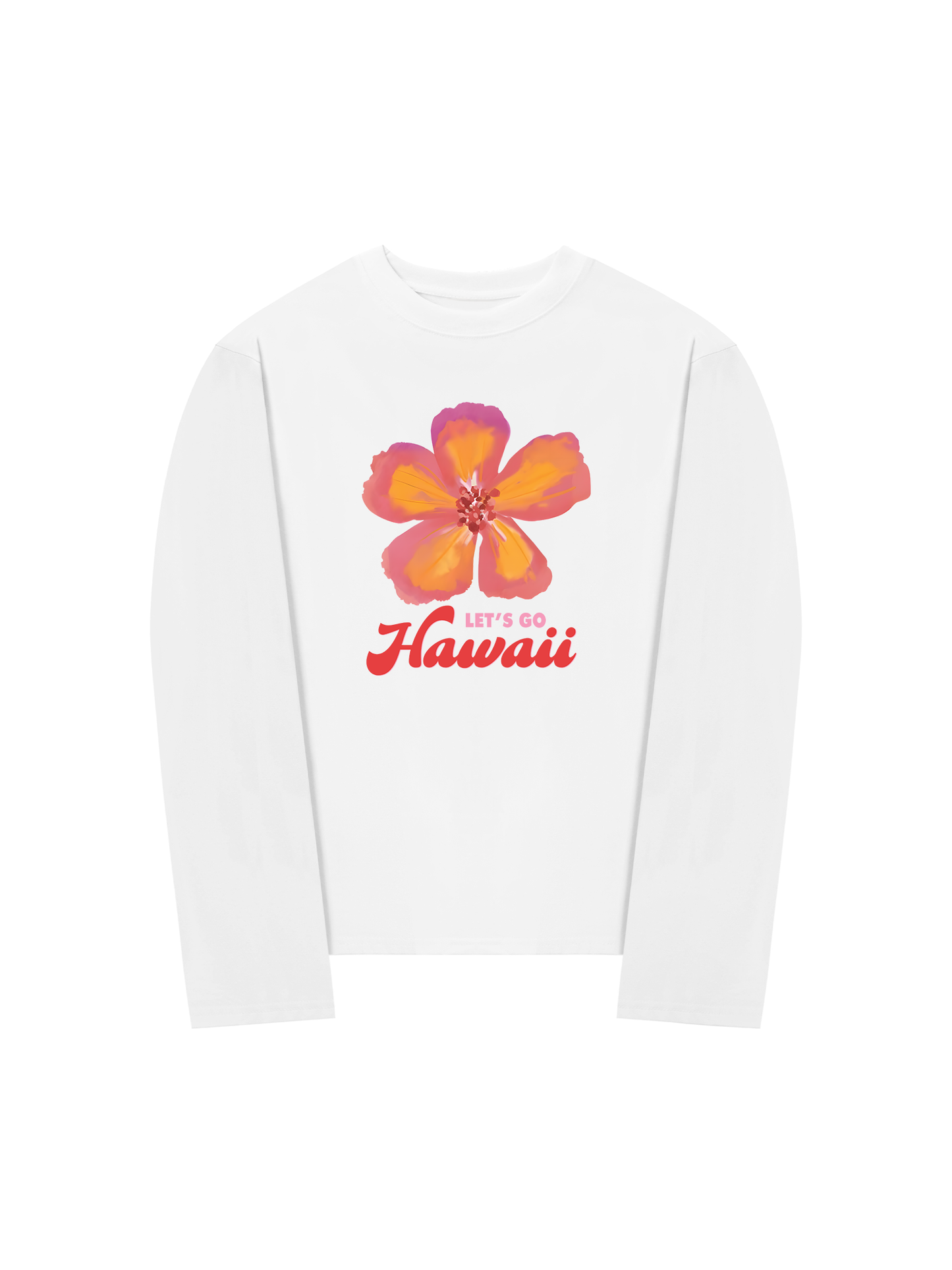 Áo Thun Dài Tay Summer Vibes Hawai Flower