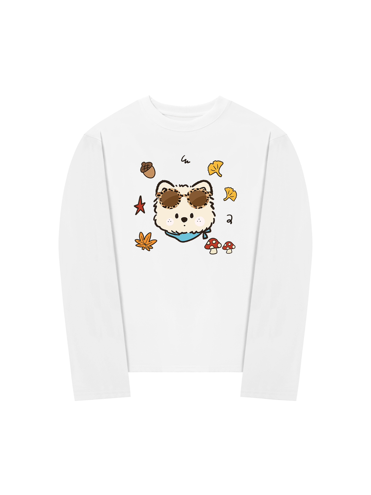 Áo Thun Dài Tay  Puppy Autumn Vibes