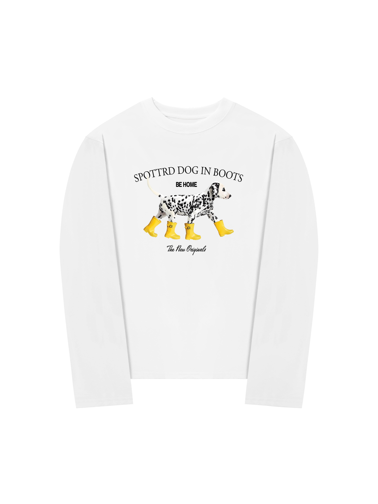 Áo Thun Dài Tay Animal Cute Puppy Yellow Boots