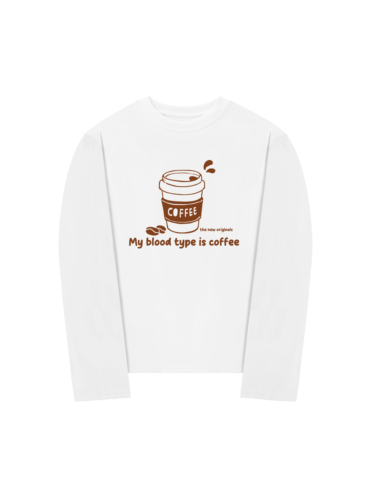 Áo Thun Dài Tay My Blood Type Is Coffee
