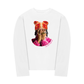 Áo Thun Dài Tay Jewel Ring & Orange Kitty Cap Wash