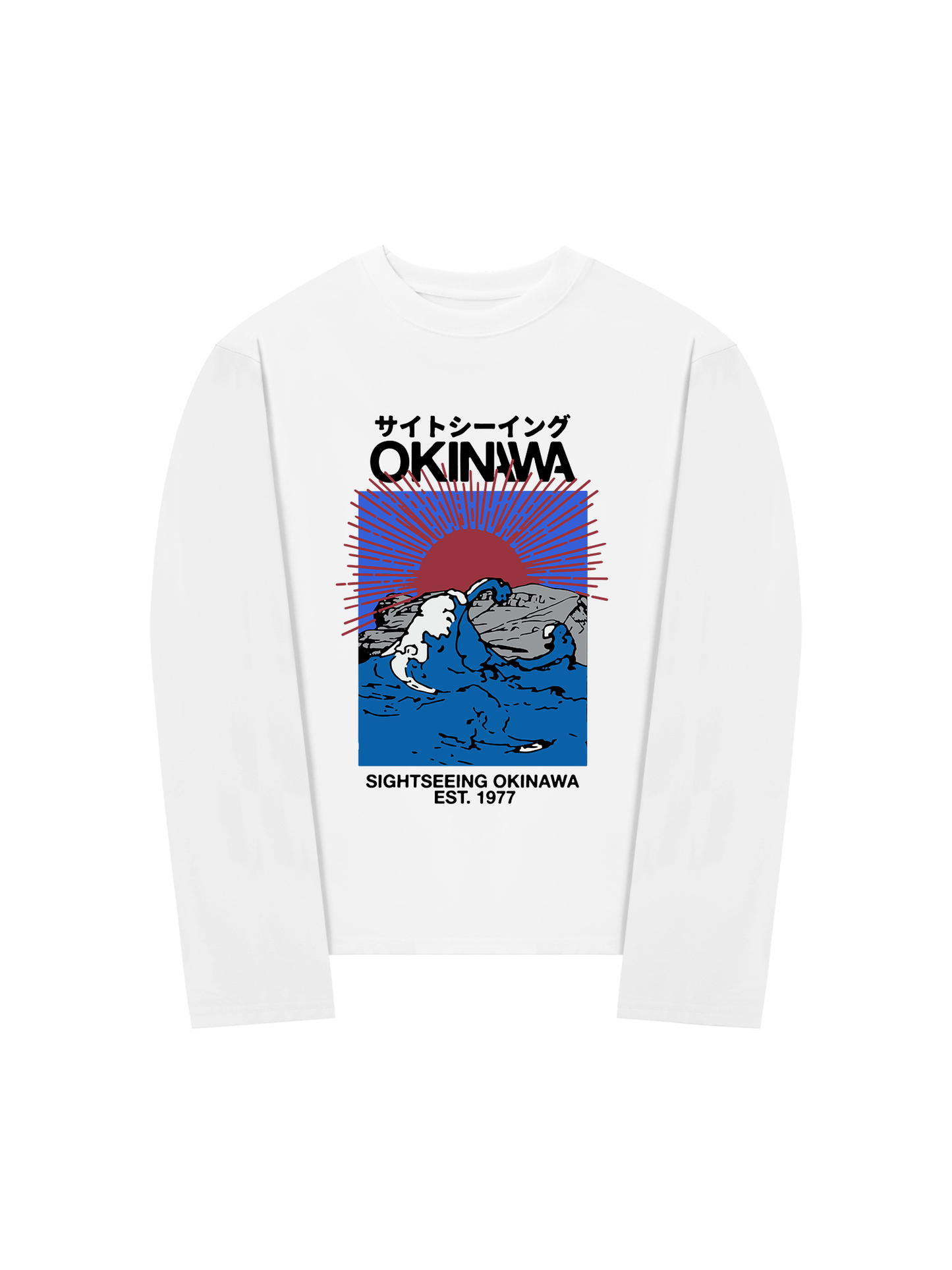Áo Thun Dài Tay Great Wave Okinawa