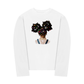 Áo Thun Dài Tay Colorful Diamond Hairpin Afro Girl