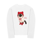 Áo Thun Dài Tay Working O'ttreats Red Meow