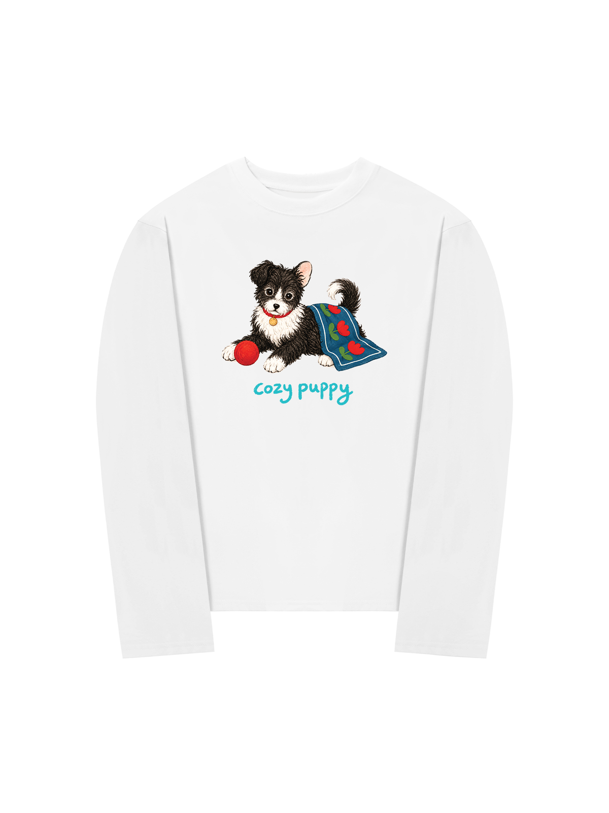 Áo Thun Dài Tay Cozy Puppy Tulip