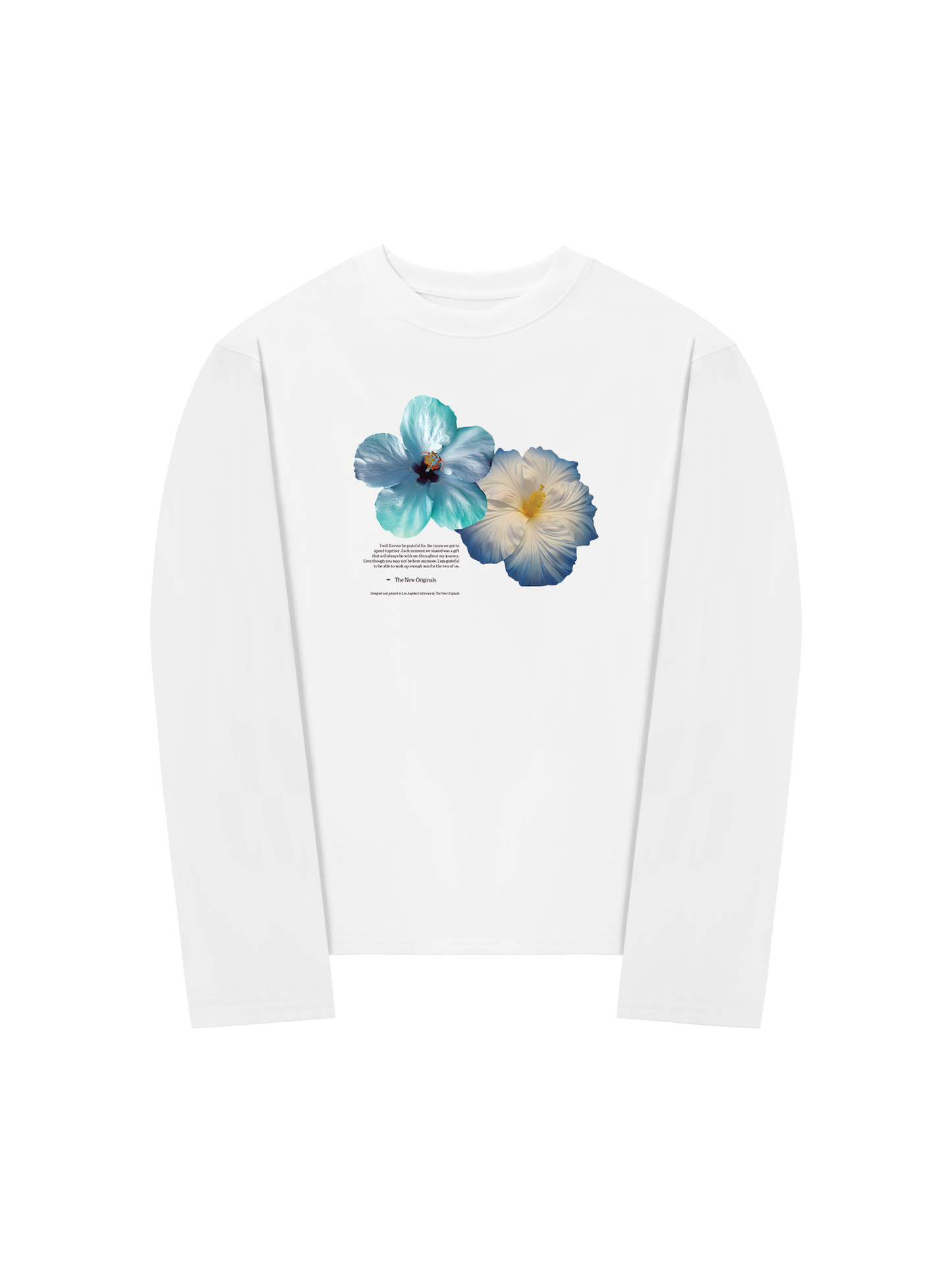 Áo Thun Dài Tay Summer Vibes Souble Blue Flower