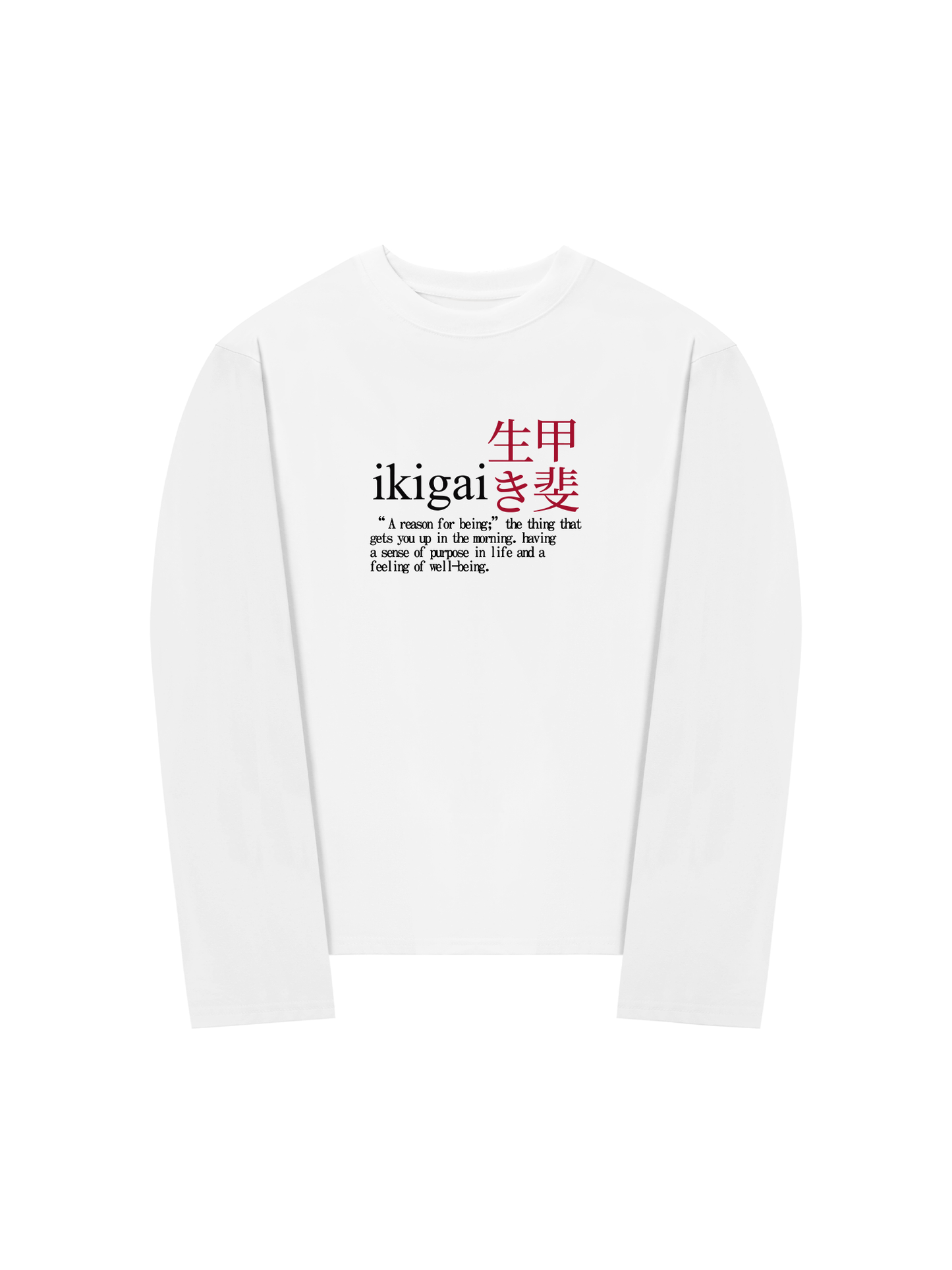 Áo Thun Dài Tay Ikigai A Reason For Being