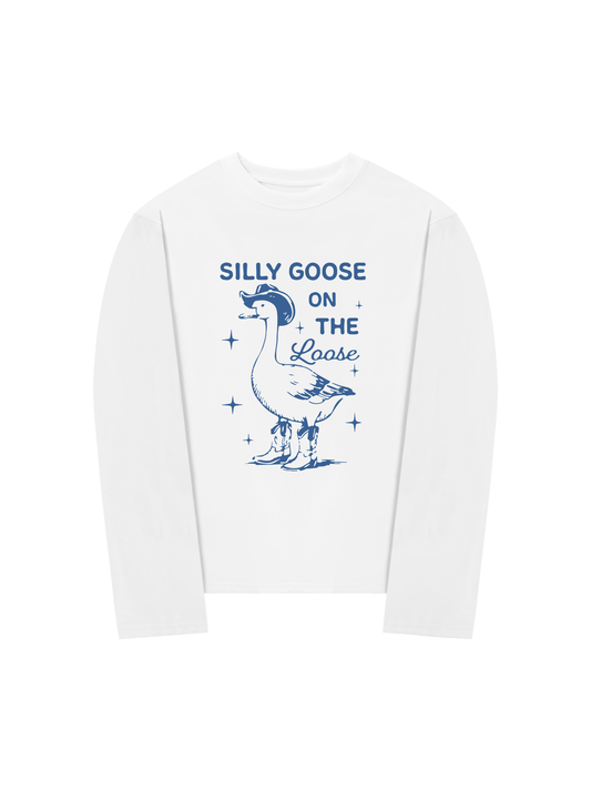 Áo Thun Dài Tay  Silly goose