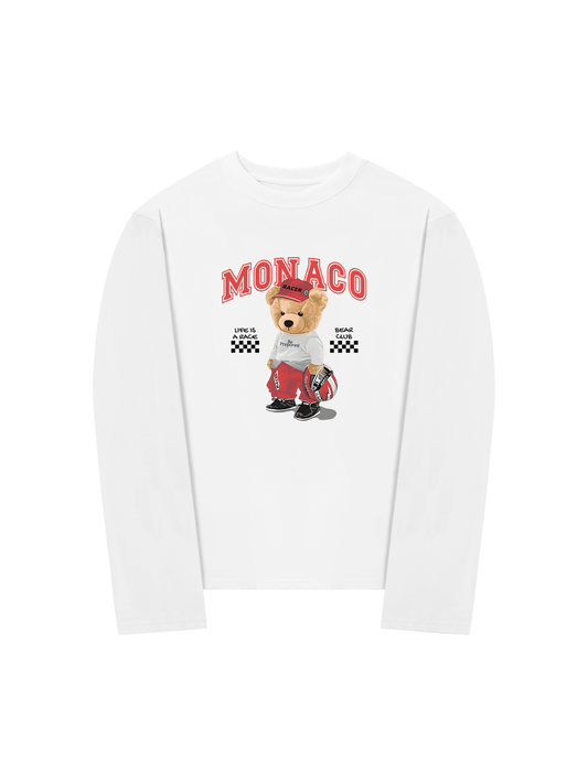 Áo Thun Dài Tay Monaco Bear Club