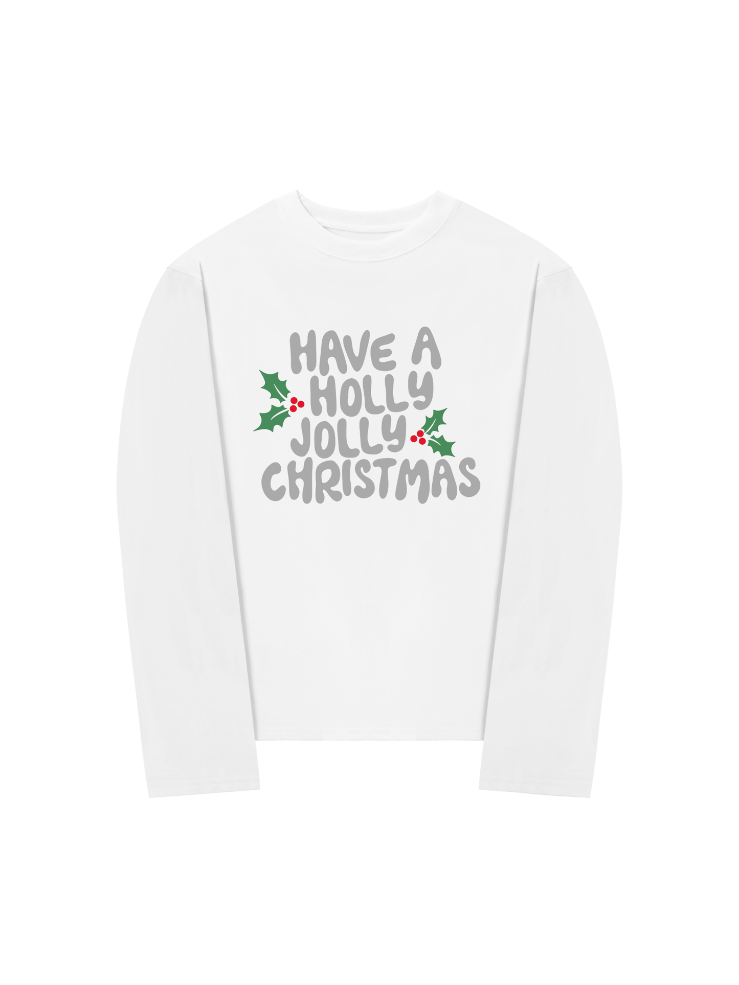 Áo Thun Dài Tay Holly Jolly Christmas
