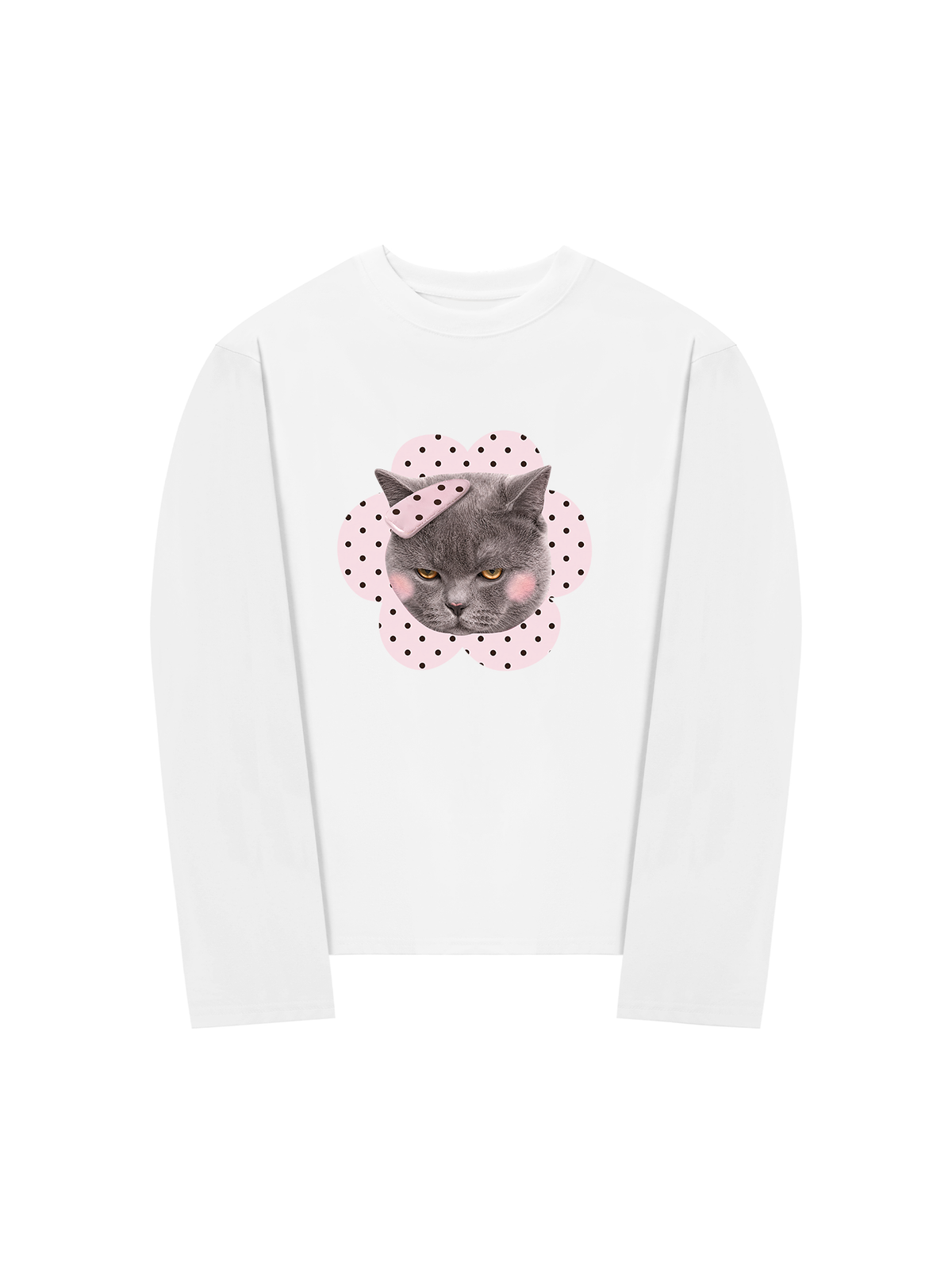 Áo Thun Dài Tay Pinky Cat