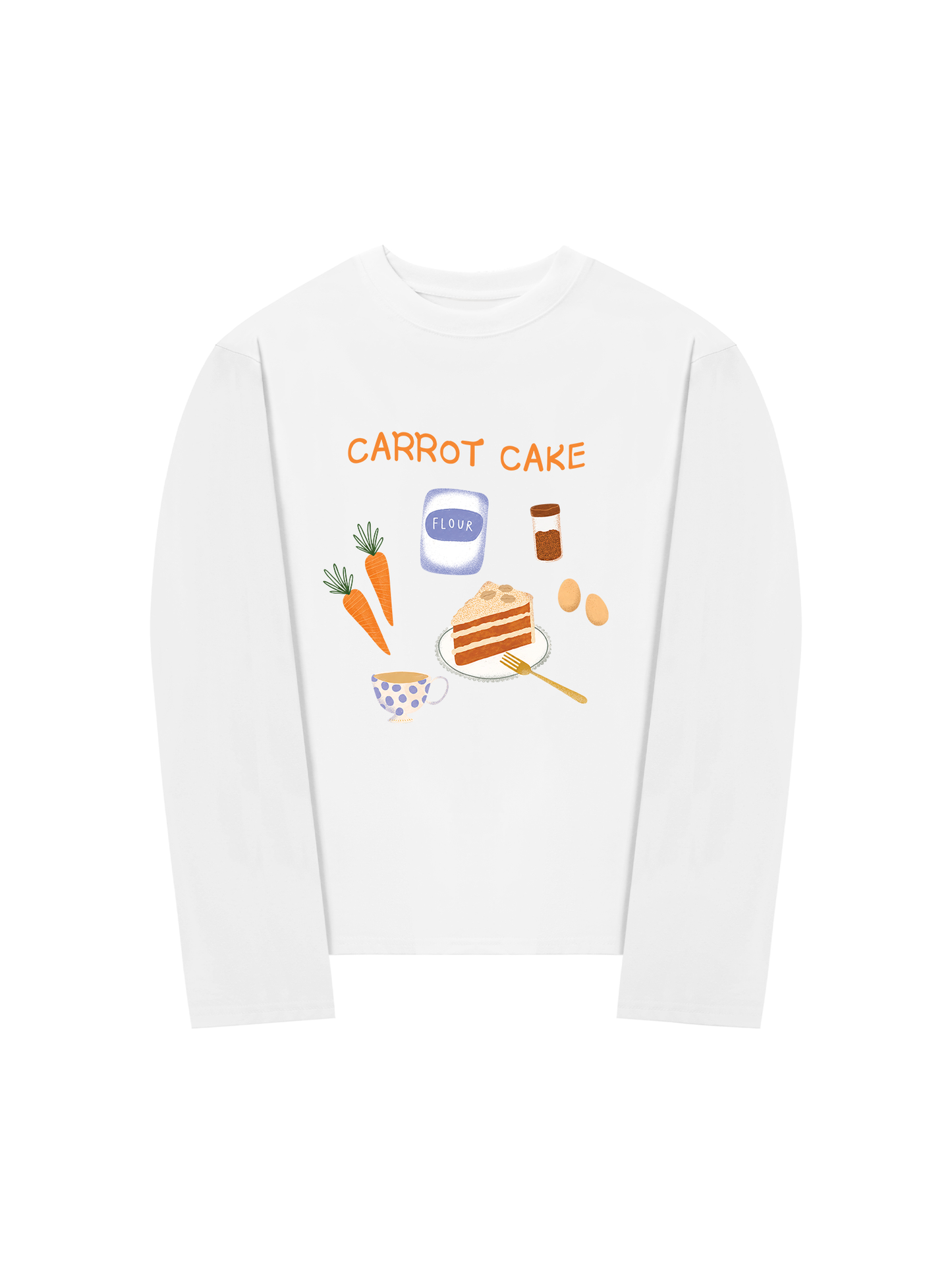 Áo Thun Dài Tay Carrot Cake