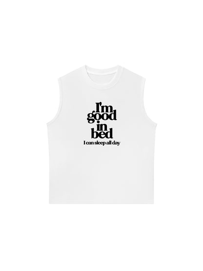 Áo Ba Lỗ Relaxed Fit Life Vibe Good In Bed