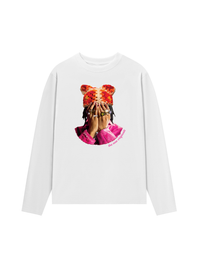 Áo Thun Dài Tay Jewel Ring & Orange Kitty Cap Wash