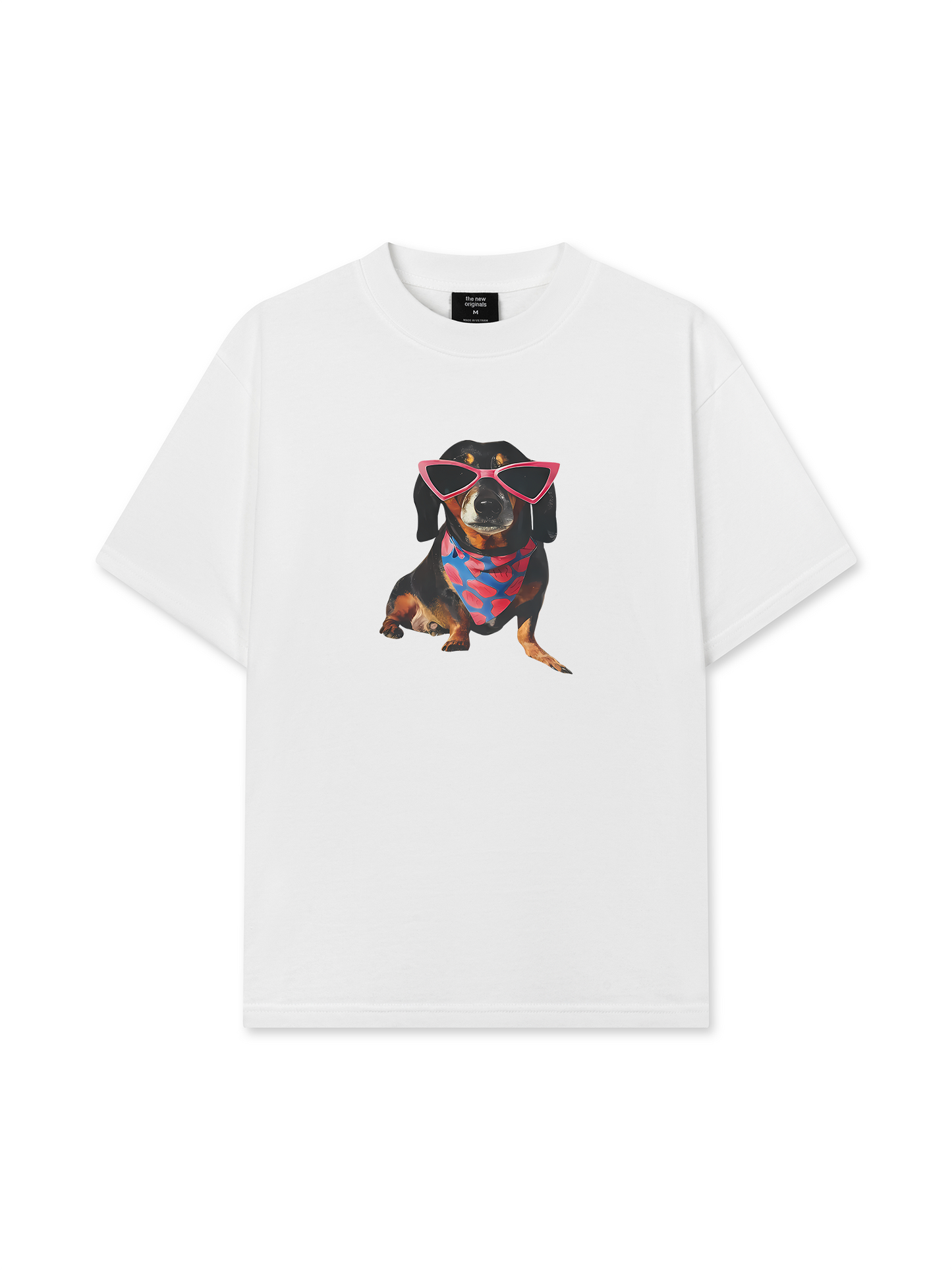 Áo Thun Relaxed Fit Animal Pink Glasses