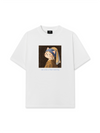 Áo Thun Relaxed Fit Cat with a Pearl Earring