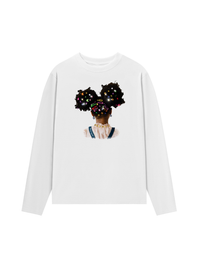 Áo Thun Dài Tay Colorful Diamond Hairpin Afro Girl