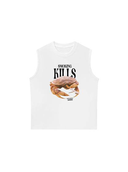 Áo Ba Lỗ Relaxed Fit Ocean Smoking Kills