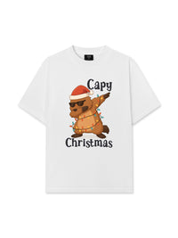 Áo Thun Relaxed Fit Capy Christmas Dab