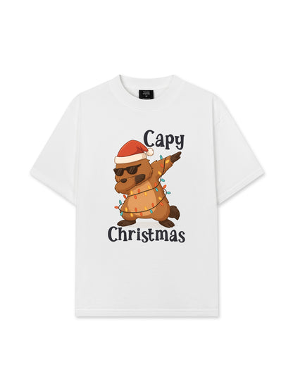 Áo Thun Relaxed Fit Capy Christmas Dab
