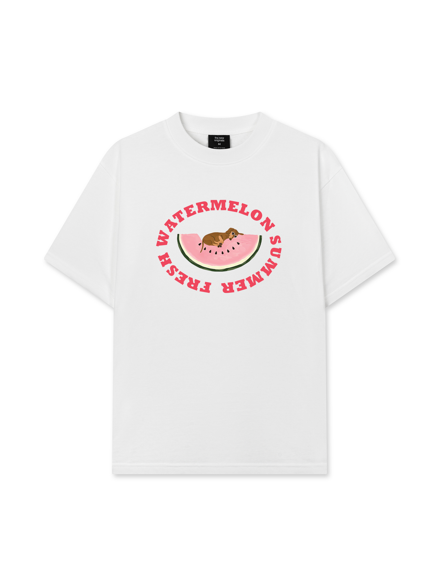 Áo Thun Relaxed Fit Summer Vibes Fresh Watermelon Summer