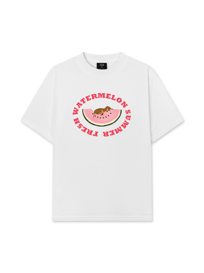 Áo Thun Relaxed Fit Summer Vibes Fresh Watermelon Summer