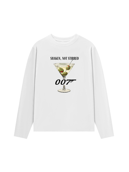 Áo Thun Dài Tay Shaken, not Stirred