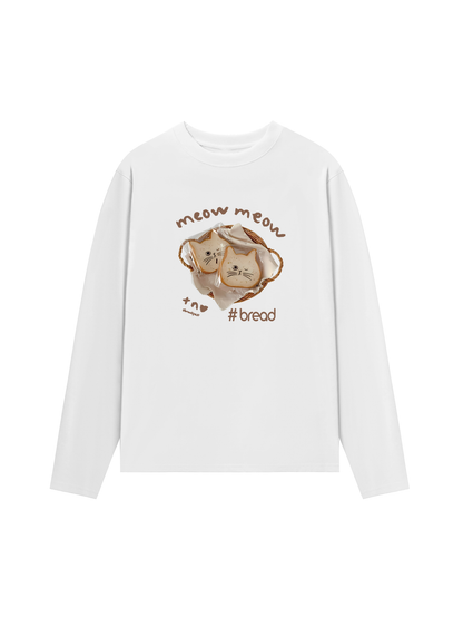 Áo Thun Dài Tay Sweet Pastry Meow Meow Bead