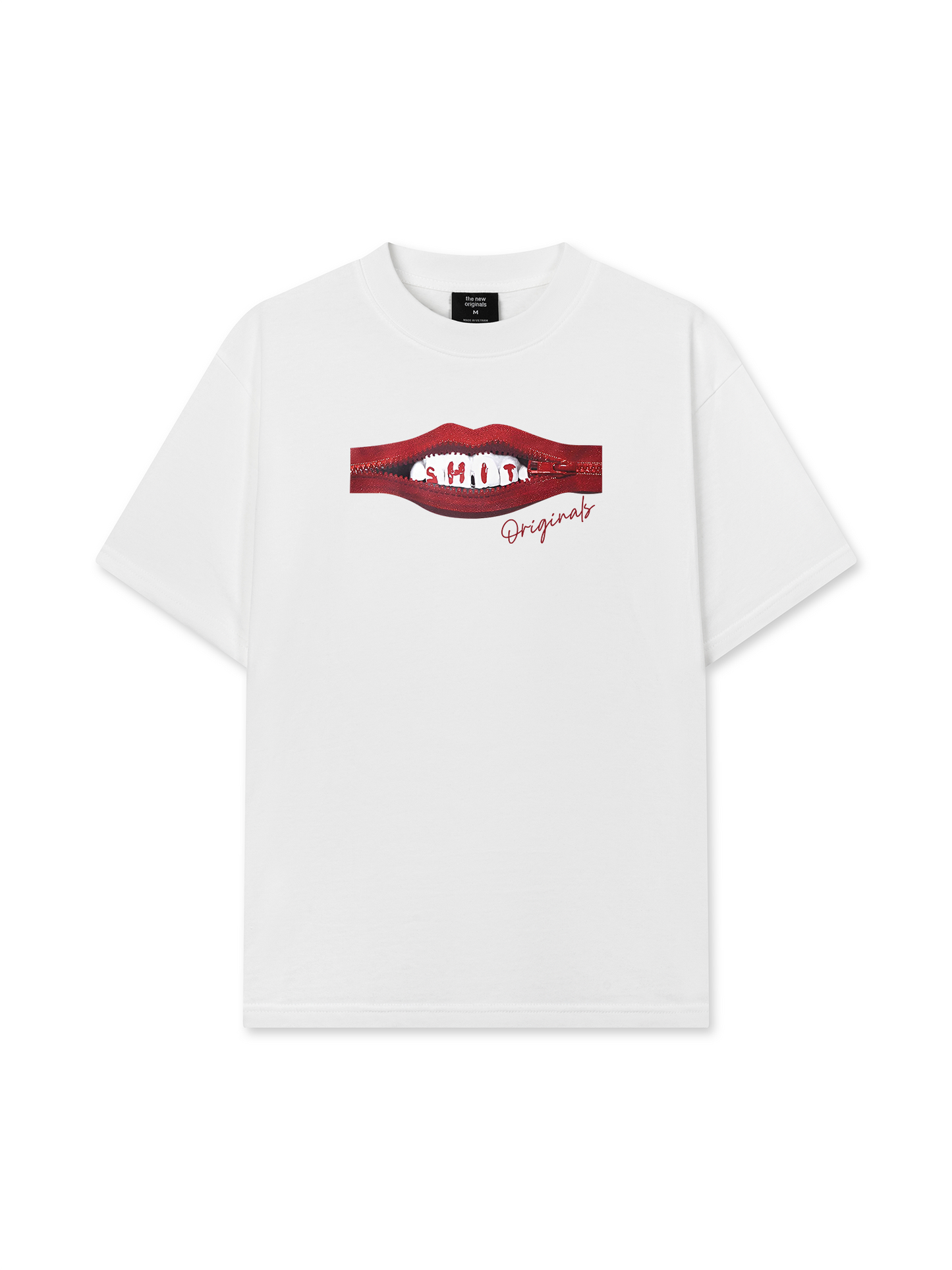 Áo Thun Relaxed Fit Teeth Zip Classic