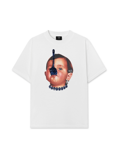 Áo Thun Relaxed Fit Funny Spoon-covered Face Boy