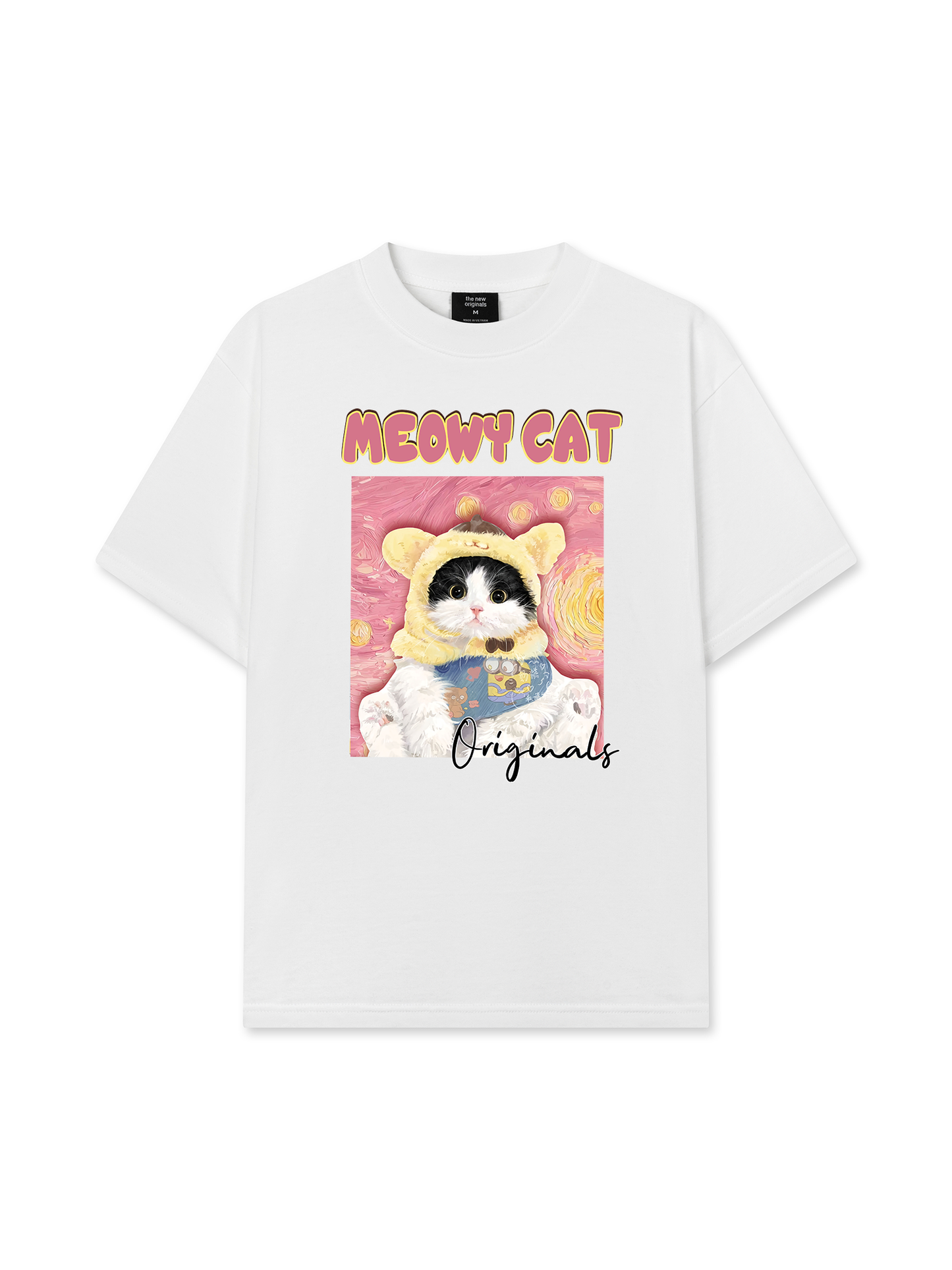 Áo Thun Relaxed Fit Meowy Cat Vicent
