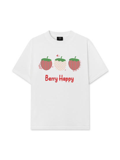 Áo Thun Relaxed Fit Daily Cuties Berry Happy