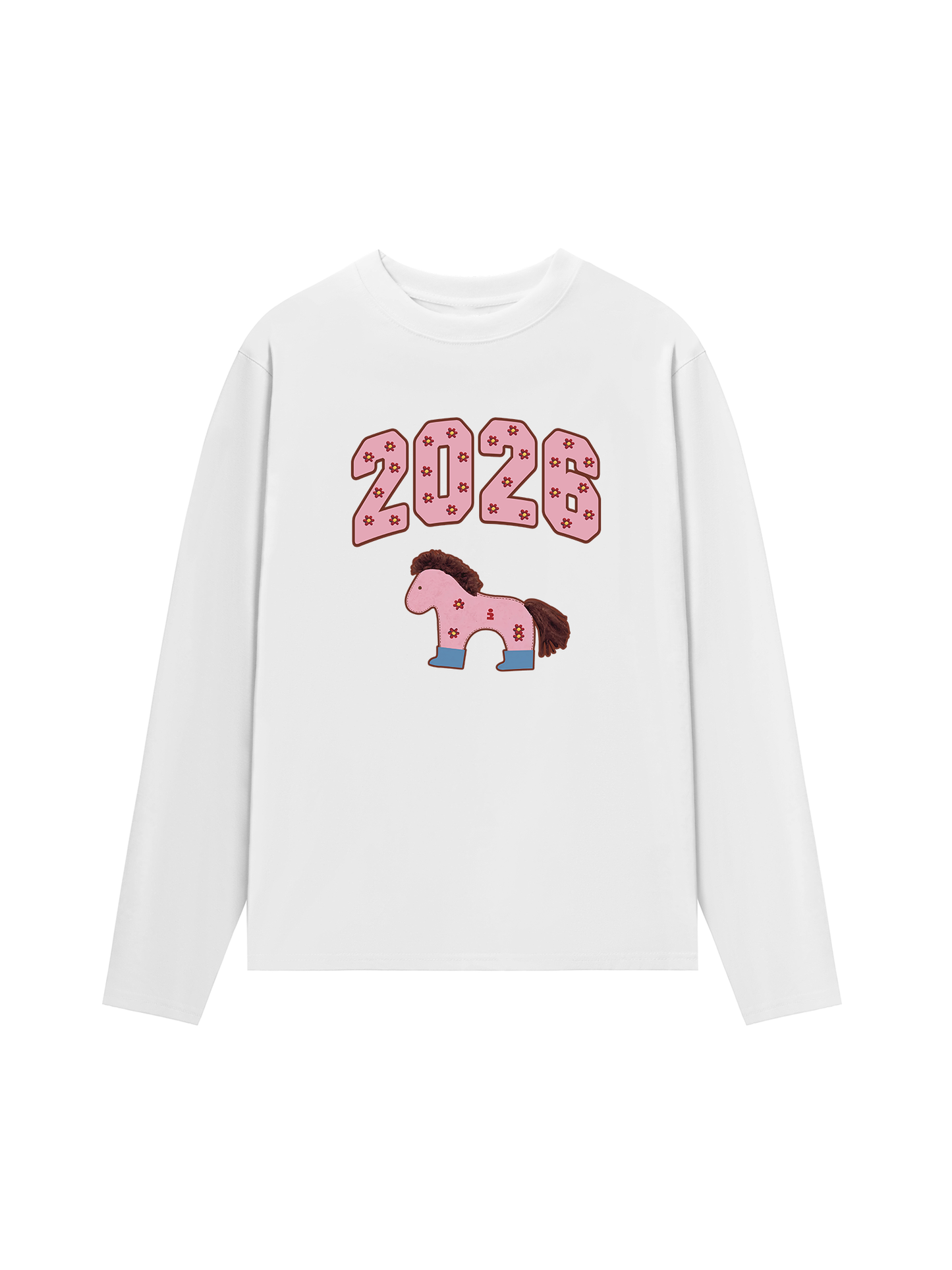 Áo Thun Dài Tay 2026 Pink Horse
