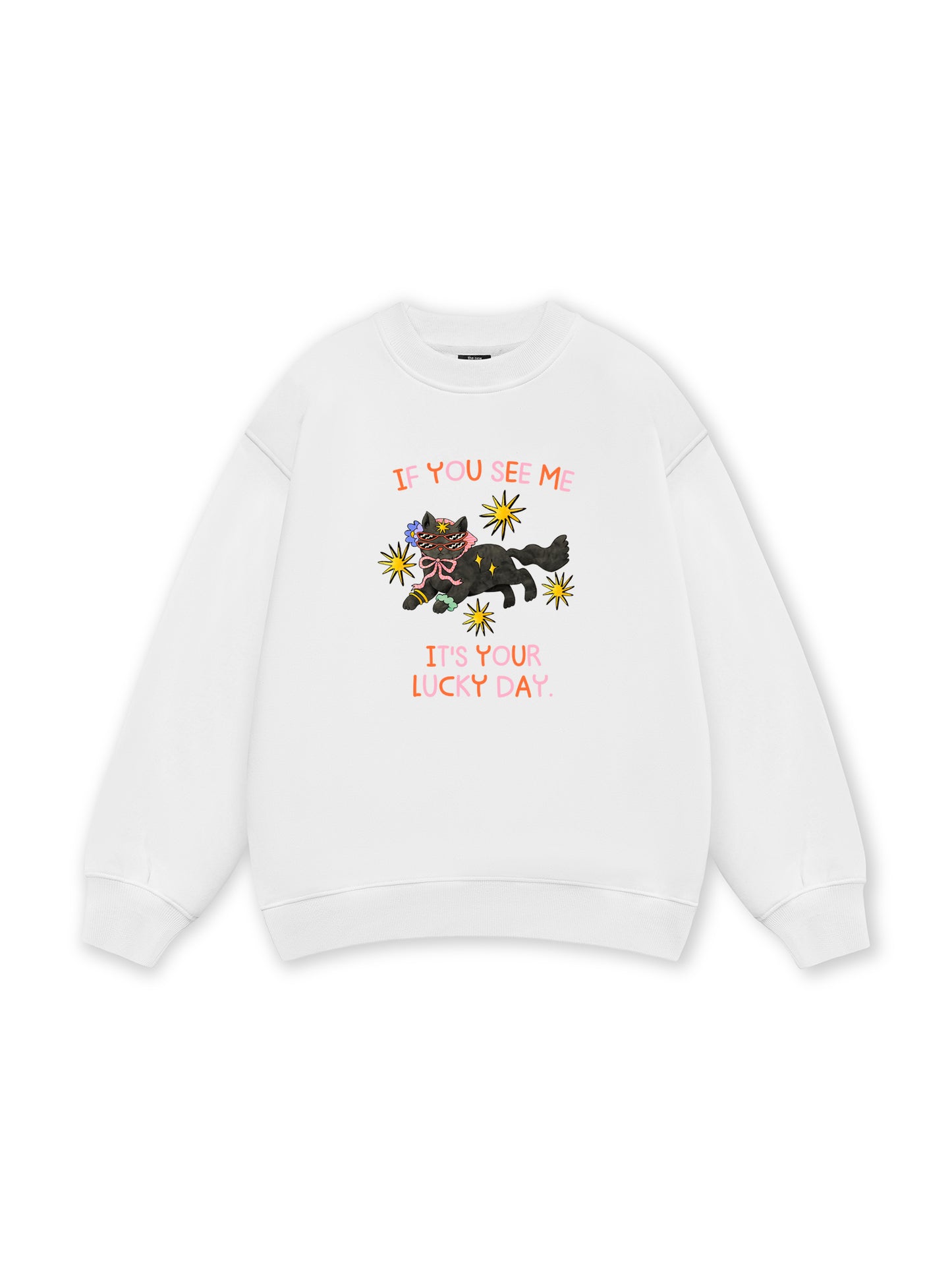 Lucky day cat Sweater
