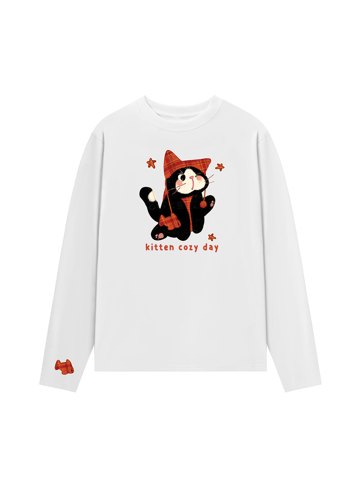 Áo Thun Dài Tay  Kitten Cozy Day