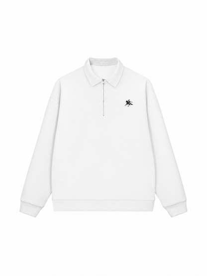 Áo Sweater Polo Nỉ Hai Da Royal Horse Crest