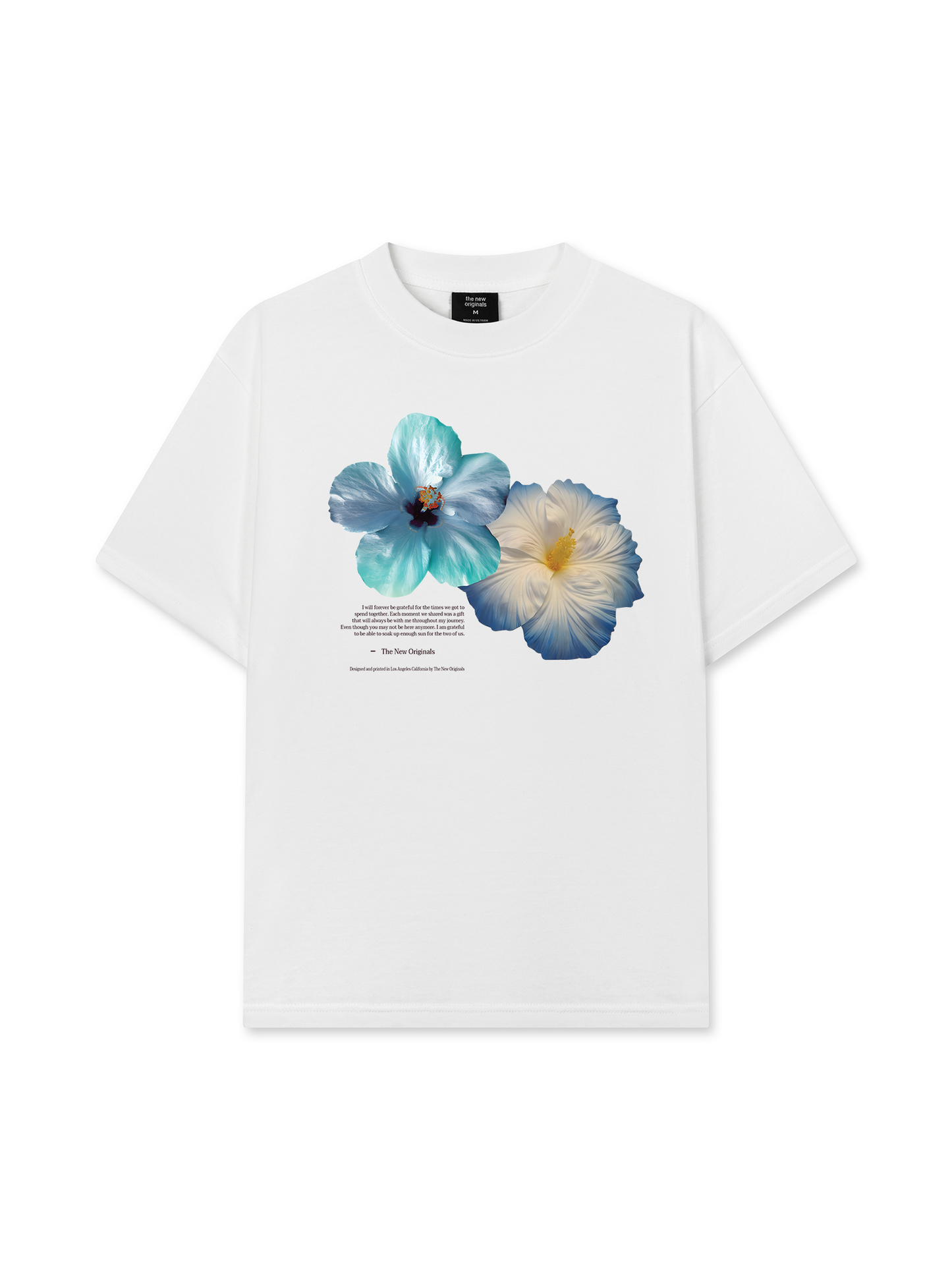 Áo Thun Relaxed Fit Summer Vibes Souble Blue Flower