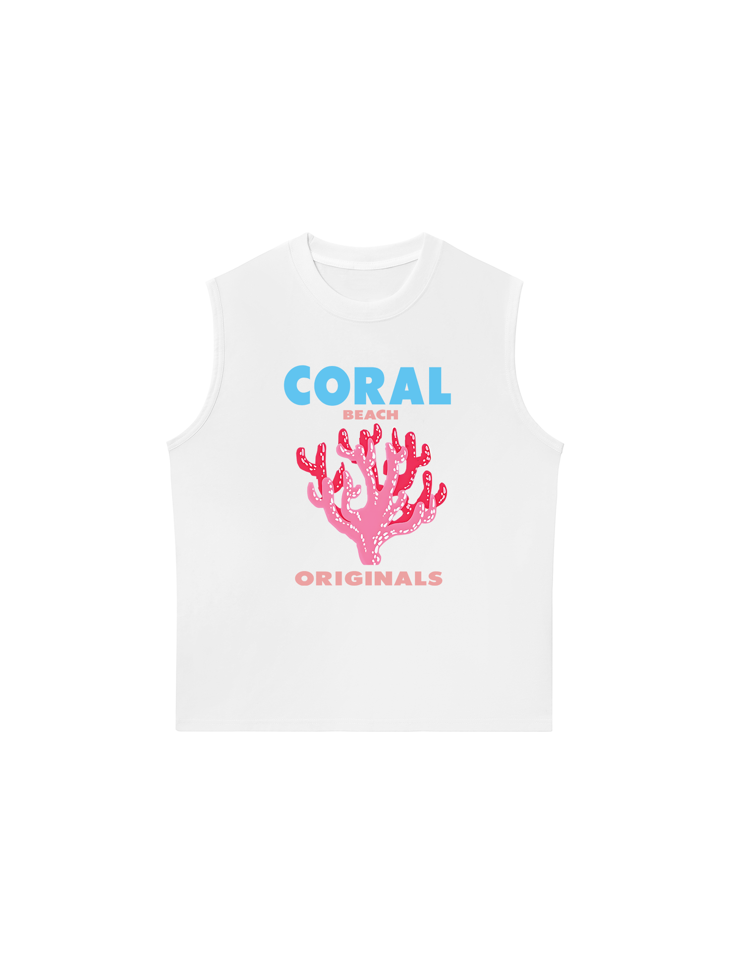 Áo Ba Lỗ Relaxed Fit Summer Vibes Coral Beach