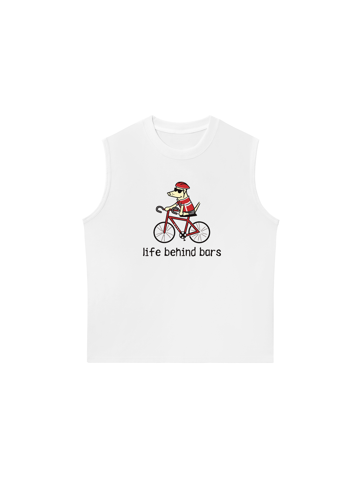 Áo Ba Lỗ Relaxed Fit Go Outside Life Behind Bars