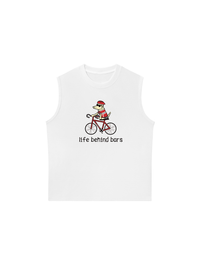 Áo Ba Lỗ Relaxed Fit Go Outside Life Behind Bars