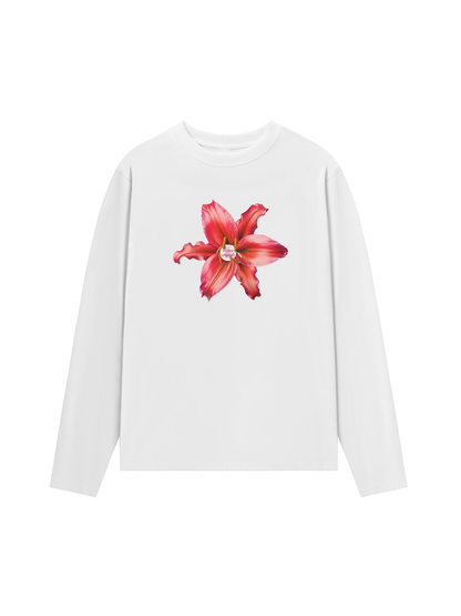 Áo Thun Dài Tay Pearl Lily Flower
